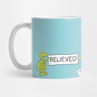 Relieved Mug